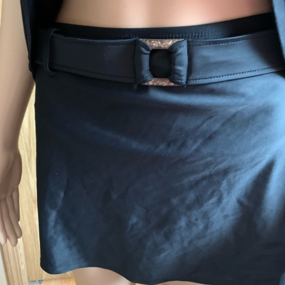 🍉 Athletic works tankini, plus size, halter top tie at neck skirted bottom brief - Picture 8 of 14